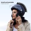 Wakauto Helmet Mohawk Wig Adhesive Mohawk Helmet Decals for Cars Helmet Bicycle Ski Snowboard Helmet Hair Patches Costumes Helmet Accessory view 3