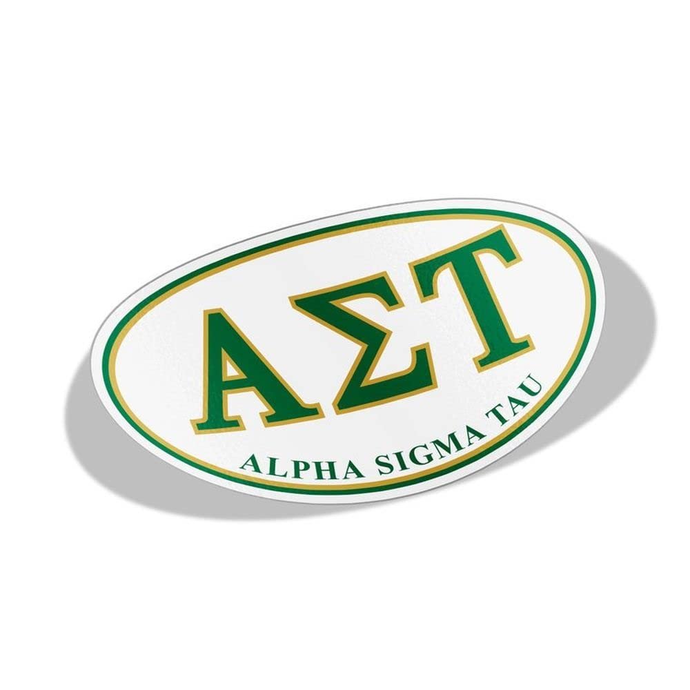 Alpha Sigma Tau Greek Letter Oval Decal