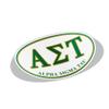 Alpha Sigma Tau Greek Letter Oval Decal view 1