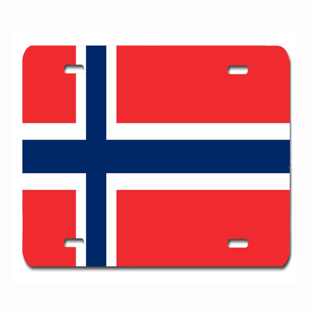 European Flag License Plate 6X12 Full Size for Front of Car, Rust-Free, Thick Aluminum Front License Plate, Made in The USA