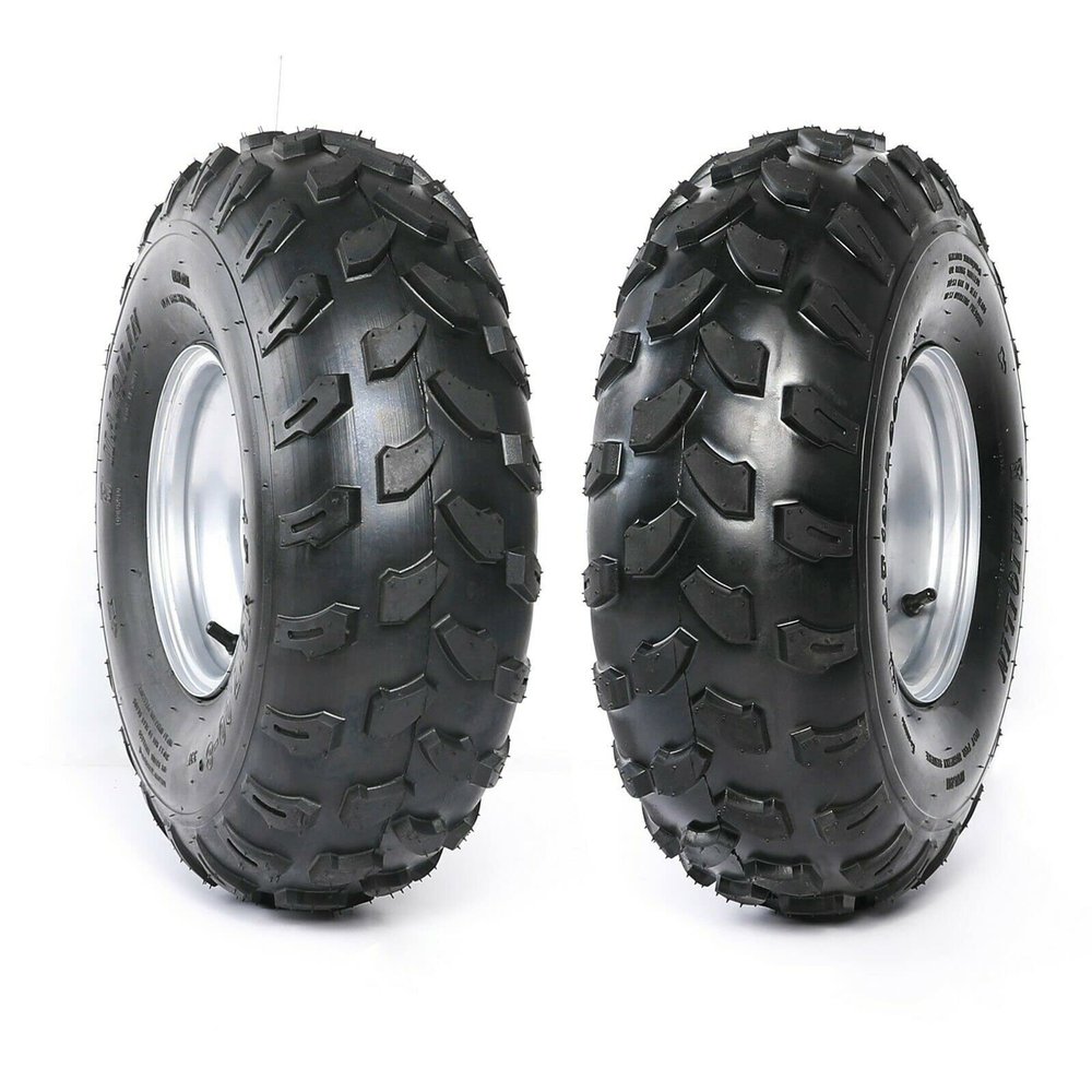 TDPROMOTO Pair of 19x7-8" inch 4PR Wheel Rim Tyre Mini Bike Tires 4PR Tubeless Sport Tires