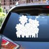 Daisy Flowers Daisies Floral Vinyl Decal Sticker White for Car Boat Laptop Reflective Glossy Choose Size (8'' x 7.5" (20.3cm x 19.1cm), Reflective) view 1