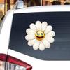 Daisy Flower Smile Happy Face Vinyl Decal Sticker for Car Boat Laptop Reflective Glossy Choose Size (3'' x 3" (7.6cm x 7.6cm), Glossy) view 1