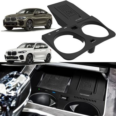 Braveking1 Wireless Car Charger Compatible with BMW X5 X6 X5M X6M 2020-2022 Center Console Accessory Panel, 15W Qi Fast Charging Phone Pad for F85/F86 Support Original NFC, size