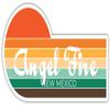 Angel Fire New Mexico 2 x 1.25 Inch Sticker Retro Vintage Sunset City 70s Aesthetic Design view 1
