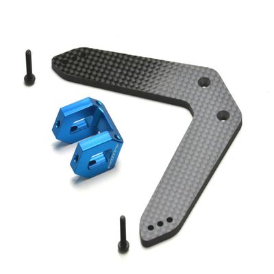 EXOTEK RACING LLC Dr10 Pro Body Mount Set Alloy and Cf for The Rear ETK2073 Electric Car/Truck Option Parts