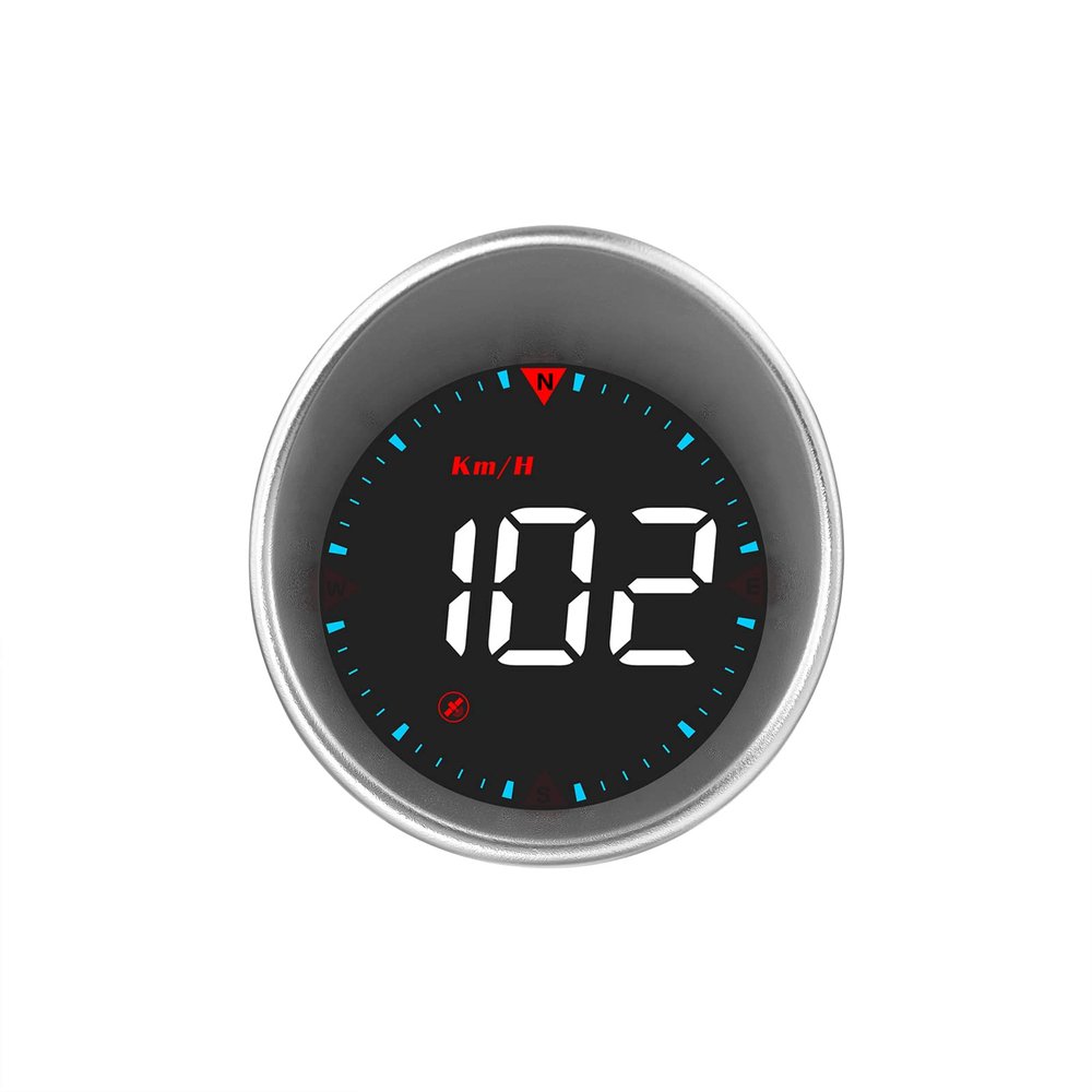 Shkalacar GPS Digital Speedometer for Car, HUD Car Head-up Display Digital GPS Speedometer, Car Compass Dashboard with Overspeed Alarm and Fatigue Driving Alarm