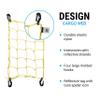 Portland Design Works Cargo Web - Reflective Cargo Netting for Bike Storage, Expandable Bungee Net with Hooks, Bicycle Accessories, Marigold view 3