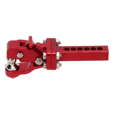 Metal Hitch Trailer Hook, Aluminum Alloy RC Car Trailer Hook High Strength Wear RC Truck Trailer Hook Suitable for 1/10 RC Car(red) Rc Trailer Hitch 1/10 Rc Trailer Hitch