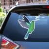 Colourful Green Flying Hummingbird Vinyl Decal Sticker for Car Boat Laptop Reflective Glossy Choose Size (3'' x 2.7" (7.6cm x 6.8cm), Reflective) view 1