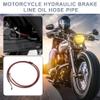 Motoforti 55.12" Length 10mm ID Motorcycle Hydraulic Brake Line Oil Hose Pipe Stainless Steel Braided Cable for ATV Motocross Sport Bikes Street Bikes Red view 2