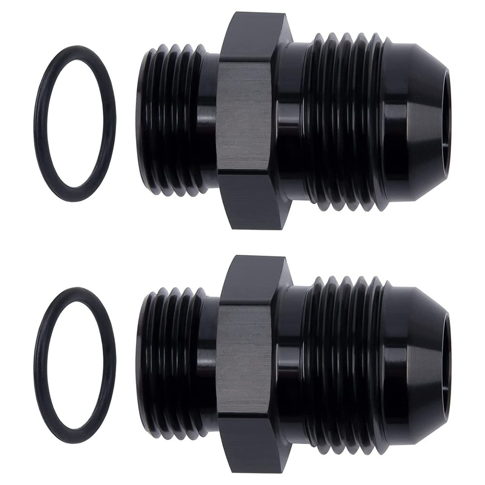 EVIL ENERGY 12AN Flare to AN10 ORB Male O-Ring 2PCS Fitting Adapter