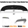 Bimini Top Boot Cover - Suitable for 3-4 Bows, Design with Light Hole, 600D Waterproof Storage Boot, L 68-88IN, Black view 2