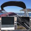 Bimini Top Boot Cover - Suitable for 3-4 Bows, Design with Light Hole, 600D Waterproof Storage Boot, L 68-88IN, Black view 4