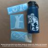 Cat Decal 4 Pack: Cat Pawing, Kitten Looking, Love, Infinity (Cats White, Large ~5") view 2