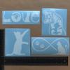 Cat Decal 4 Pack: Cat Pawing, Kitten Looking, Love, Infinity (Cats White, Large ~5") view 4