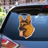 German Shepherd Dog Head Vinyl Decal Sticker Brown for Car Boat Laptop Reflective Glossy Choose Size (28'' x 19.1" (71.1cm x 48.4cm), Glossy) view 1