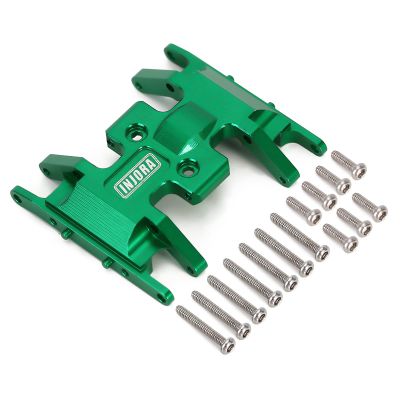 INJORA RC Skid Plate for Axial SCX24 Bronco Gladiator Deadbolt C10 Upgrades Parts 1/24 RC Crawler (Green)