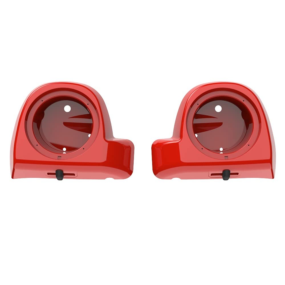 Advanblack Color Matched 6.5' Speaker Pods Rushmore Lower Vented Fairings fit 2014+ Harley Touring Road Street Glide