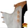 HILASON Pro Rodeo Bronc Bull-Riding Smooth Leather Chinks | Handmade Chaps Western Riding for Adults Hand Tooled Adult view 2
