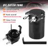 RULLINE Universal 350ml Reservoir Tank Oil Catch Can Tank 0046 Aluminum Polish Baffled Reservoir with Bracket Black view 3