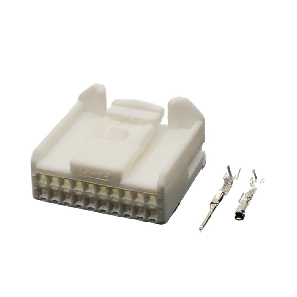 Hengliang Store 1 Set 8/10/12/16/20/22/24/28/32/40 Pin 0.7MM Car Navigation Reversing Mirror Wiring Harness Connector Automotive Audio Plug (Color : 20 Pin, Pins : 1 Set)