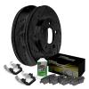 Hart Brakes Rear Brakes and Rotors Kit |Rear Brake Pads| Brake Rotors and Pads| Ceramic Brake Pads and Rotors |Hardware Kit |fits 2011-2018 Porsche Cayenne view 1