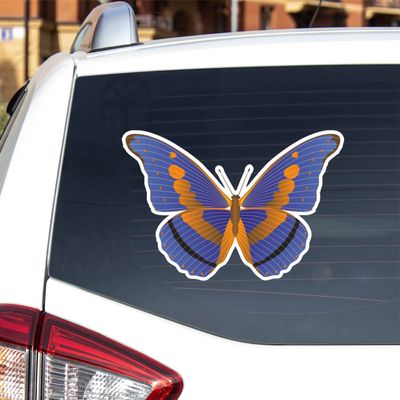 Butterfly Collection Vinyl Decal Sticker for Car Boat Laptop Reflective Glossy Choose Size 040603 (12'' x 8.1" (30.5cm x 20.6cm), Reflective)