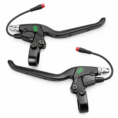 SPYMINNPOO 1Pair Electric Scooter Brake Lever Left Right Brake Handle with Connector Brake Levers Handle Grip Brake