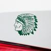 2 Pcs - No Background Decal Stickers of Indian Chief Skull with Tomahawk (Green) Premium Waterproof Vinyl Decal Stickers for Laptop Phone Accessory Helmet Car Window Mug Tuber USCstic540744GR040522 view 4