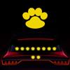 Vesvory 20pcs Dog Paw Print Car Decal, Vinyl Dog Paw Reflective Sticker Funny Warning Keep Distance Footprint Car Decal for Car Window Bumper Wall Laptop Decoration (Yellow) view 1