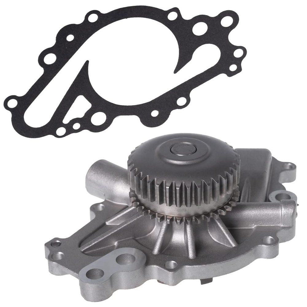 AUQDD AW6217 Professional Water Pump Kit w/Gasket Fit For (Engine V6 2.7L) 2008 2009 2010 Chrysler 300, Sebring /08-10 Dodge Avenger Charger Magnum