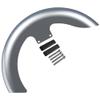 Advanblack 21" Harley Wheels Stretched Front Fender Hugger Fender Fit for Harley FLH Touring Models Street Glide Road King Road King Classic 09-23 (Barracuda Silver) view 2
