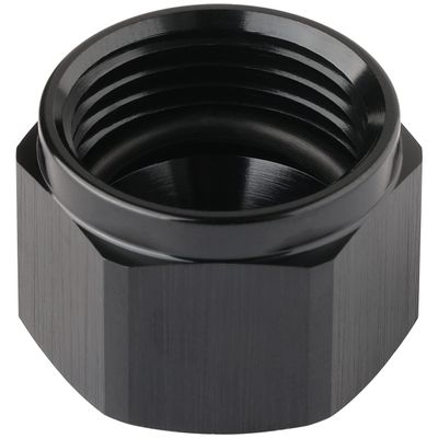 Podavelle 10AN Female Flare Cap Port Plug Block Off Fitting Adapter with Internal O-ring Aluminum Black