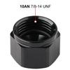 Podavelle 10AN Female Flare Cap Port Plug Block Off Fitting Adapter with Internal O-ring Aluminum Black view 2