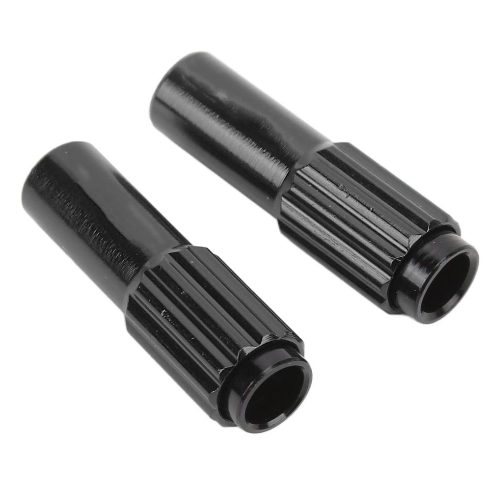 SUNGOOYUE Brake Cable Adjuster Screw, Aluminum Alloy Cable Fine-Tuning Screw, Mid-Speed Adjuster for Road Mountain Bike(Black/Pair)