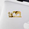 2 Pcs - No Background Decal Stickers of Cowboy Praying At The Christian Cross Silhouette D (Metallic Gold) Premium Waterproof Vinyl Decal Stickers for Laptop Phone Accessory USCstic520953GO040522 view 3