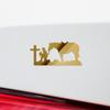 2 Pcs - No Background Decal Stickers of Cowboy Praying At The Christian Cross Silhouette D (Metallic Gold) Premium Waterproof Vinyl Decal Stickers for Laptop Phone Accessory USCstic520953GO040522 view 4