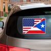 American Puerto Rico Flag Merged Puerto Rican Vinyl Decal Sticker for Car Boat Laptop Reflective Glossy Choose Size (28'' x 19" (71.1cm x 48.2cm), Reflective) view 1