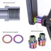SUNGOOYUE 16mm Pedal Extender, Alloy Cycling Pedals Adapters Pedal Extension Shaft for Mountain Road Bike(Colorful) view 4