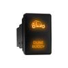Dune Buggy - Push Switch with Backlit Symbol Backlight ON-Off with Connector Wire Kit Compatible with Toyota Tacoma Tundra 4Runner Sequoia etc - Size 0.87 x 1.28 x 2 inches - Orange view 1