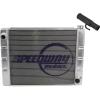Universal LS Swap Radiator Kit with Steam Port Hose Adapter, Professional Aluminum Crossflow Cooling Solution for LS Engine Conversions, Includes Radiator and Integrated Steam Port view 1