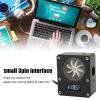 Meter Indicator, 12v 3pin Interface G1 4 Threaded Revolving Speed 8 Impeller Pc Water Cooling Meter Acrylic Small Computer Meter with LCD Display for Pc Computer Water Cooling view 3