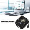 Meter Indicator, 12v 3pin Interface G1 4 Threaded Revolving Speed 8 Impeller Pc Water Cooling Meter Acrylic Small Computer Meter with LCD Display for Pc Computer Water Cooling view 4