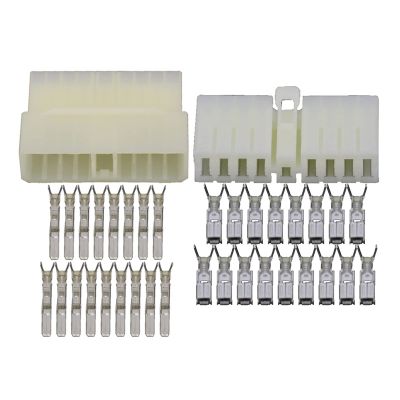 LIANGMEI Qingqing Store 17 Pin Sheathed Automotive Connector Car with Terminal DJ7172-3-11/21 (Color : Male and Female Plug, Package : 10 Sets)