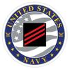 7.62 Design E-3 Fireman 3.5" U.S. Navy Rank Decal view 1