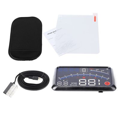 Universal HUD Car Display MPH KM h Speed Limit Warning Plug Over Speed Limit Warning Plug and Play Projector