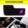 Anti-dust Custom Compatible for 2014-2020 Dodge Durango Cup Holder Insert & Center Console Shifter Liner Trim Mats | 5pc Custom Fit Non Slip Storage Bin Mat Set Interior Accessories - Purple view 3