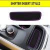 Anti-dust Custom Compatible for 2014-2020 Dodge Durango Cup Holder Insert & Center Console Shifter Liner Trim Mats | 5pc Custom Fit Non Slip Storage Bin Mat Set Interior Accessories - Purple view 4