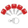 AT194969 Ignition Keys Compatible with John Dee re, Hitachi Tractor, Case Dozer, New Holland, Fiat Construction Equipment - Excavator Ignition Key Replace H800 AT147803 4286465 (5 Pcs) view 1